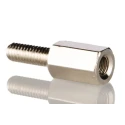 Essentra Brass Hex Male/Female M4 Thread Size Standoff, 10 mm Body HTSB-M4-10-7-2
