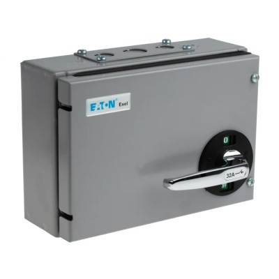 Eaton 3-Pole Panel Isolator Switch 32A 7.5kW IP55 IP65, Panel Mount, Black Handle 30AXTN2 30AXTN2