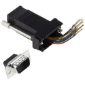 RS PRO D-Sub Adapter 9-Way Male to Female RJ45 Connector Through Hole Mount 15mm Length RJ45