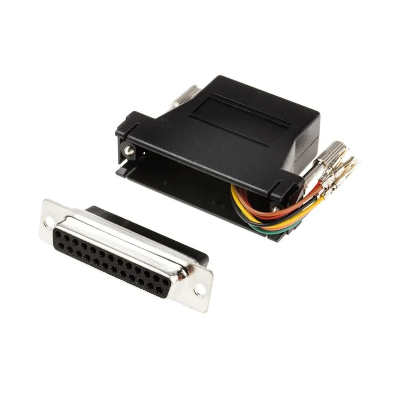 RS PRO D-Sub Adapter 25-Way D-Sub to Female Female RJ11 6-Position 15mm Length 818-687