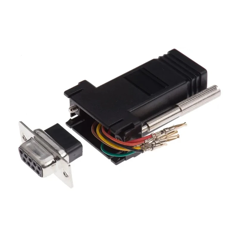 RS PRO D-Sub Adapter Female 9-Way to Female RJ11, Straight, Press Fit Mount 818-665