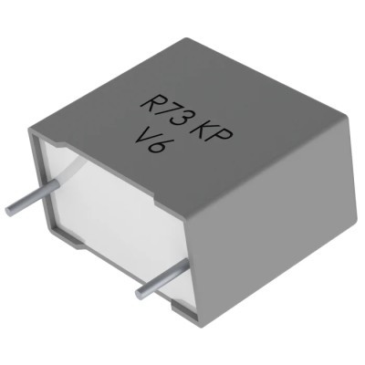 KEMET R73 Film Capacitor, ±5 % Tolerance, 4.7 nF Capacitance, 2 kV DC, 500 V AC, Through Hole Mount R73UN1470SE00J