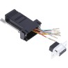 RS PRO D-Sub Adapter 9-Way Female to Female and RJ45 Female Connector 818-700