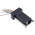 RS PRO D-Sub Adapter 9-Way Female to Female and RJ45 Female Connector 818-700