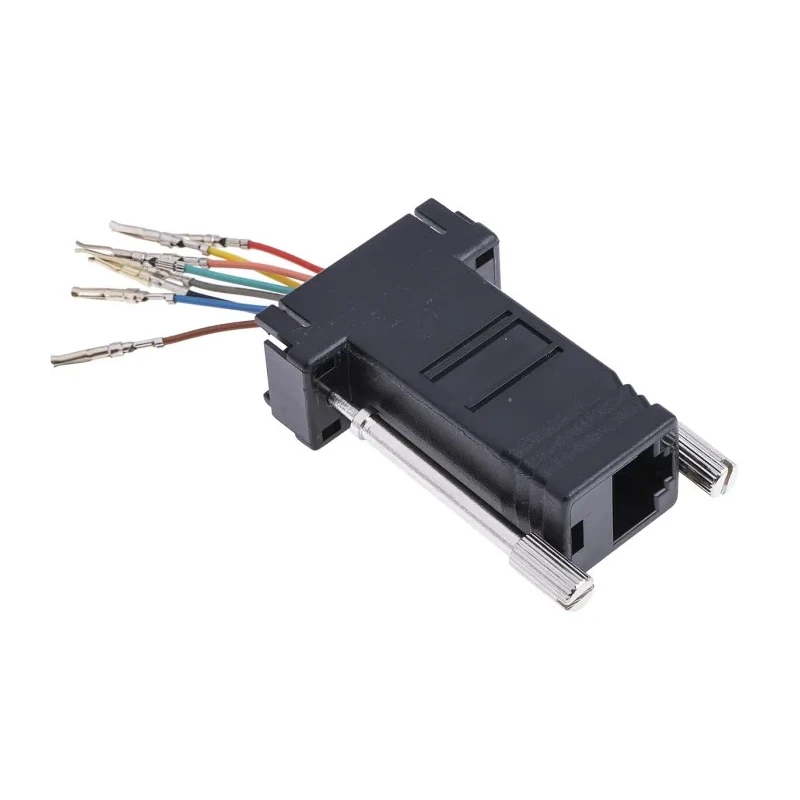 RS PRO D-Sub Adapter 9-Way Female to Female and RJ45 Female Connector 818-700
