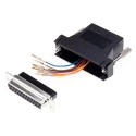 RS PRO 25-Way D-Sub to Female Female RJ45 D-Sub Adapter Press Fit Straight 15mm 818-722