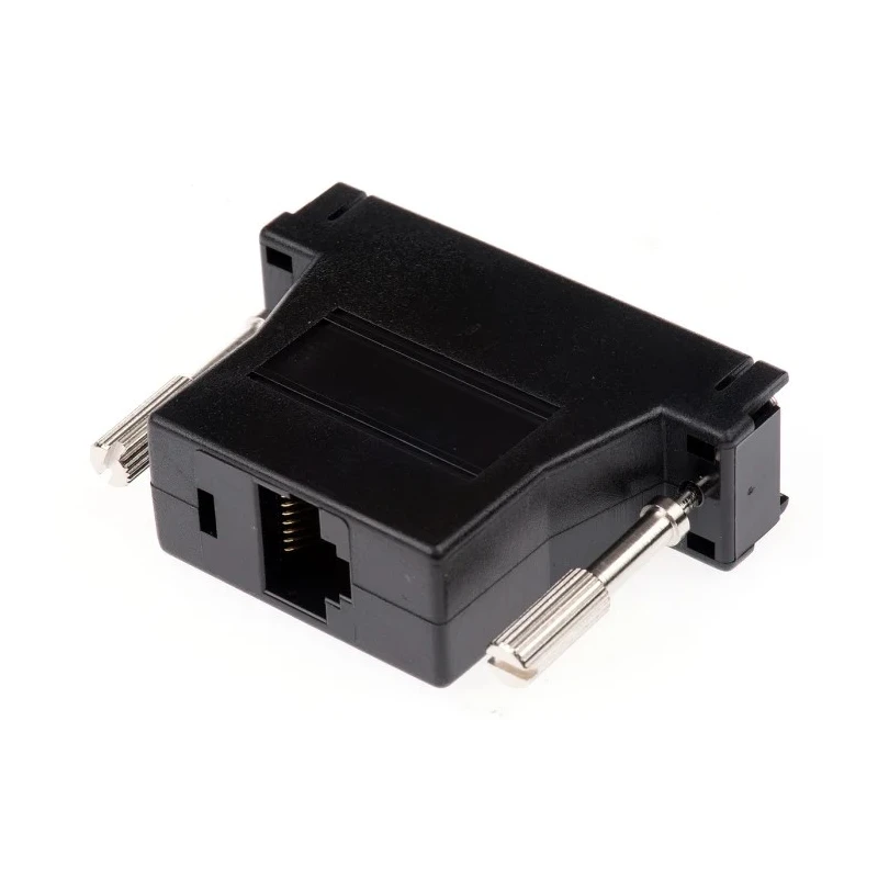 RS PRO 25-Way D-Sub to Female Female RJ45 D-Sub Adapter Press Fit Straight 15mm 818-722