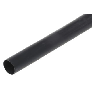 RS PRO Halogen Free Heat Shrink Tubing Black 9 mm Sleeve Diameter x 1.2m Length 3:1 Ratio 281-2833