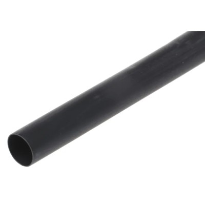 RS PRO Halogen Free Heat Shrink Tubing Black 9 mm Sleeve Diameter x 1.2m Length 3:1 Ratio 281-2833
