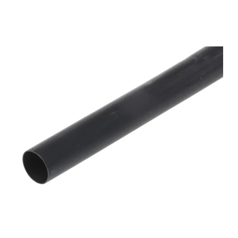 RS PRO Halogen Free Heat Shrink Tubing Black 9 mm Sleeve Diameter x 1.2m Length 3:1 Ratio 281-2833