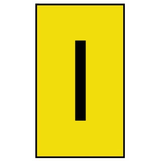 HellermannTyton Ovalgrip Slide-On Pre-Printed Cable Marker Black Legend "I" for 1.7mm to 3.6mm Cable Diameter 901-10153