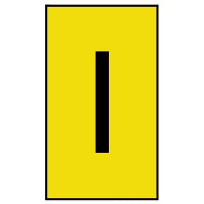 HellermannTyton Ovalgrip Slide-On Pre-Printed Cable Marker Black Legend "I" for 1.7mm to 3.6mm Cable Diameter 901-10153