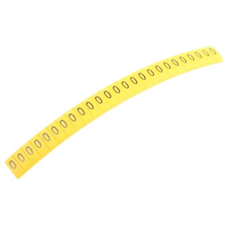 HellermannTyton Ovalgrip Slide-On Cable Marker Black Pre-Printed Legend 0 for 2.5 to 6 mm Cable Diameter 901-10171
