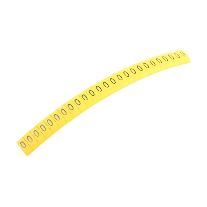 HellermannTyton Ovalgrip Slide-On Cable Marker Black Pre-Printed Legend 0 for 2.5 to 6 mm Cable Diameter 901-10171