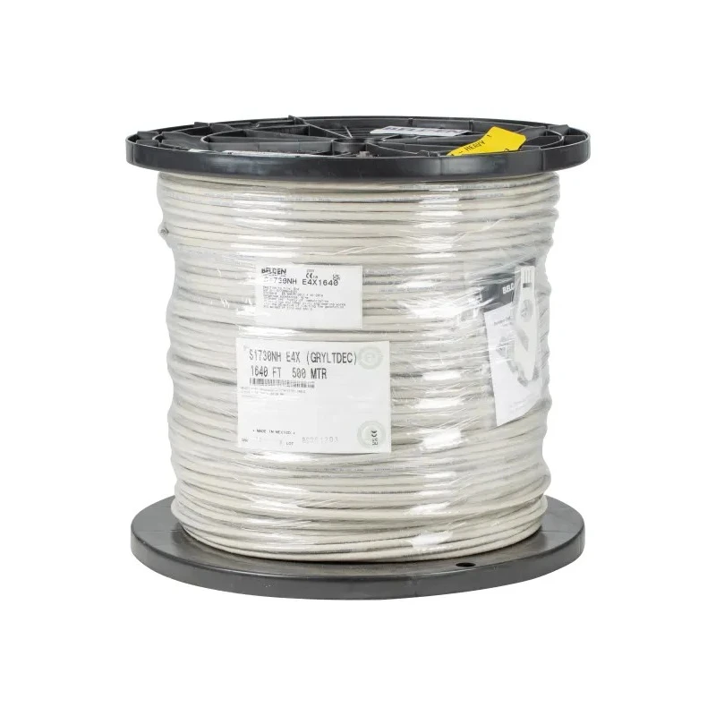 Belden Screened Grey PVC Ethernet Cable 152 m, 8 Core, 6.35 mm Diameter, 300V, Low Smoke Zero Halogen (LSZH) 9903 E4X500