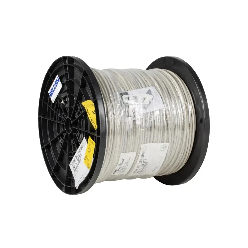 Belden Screened Grey PVC Ethernet Cable 152 m, 8 Core, 6.35 mm Diameter, 300V, Low Smoke Zero Halogen (LSZH) 9903 E4X500