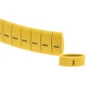 HellermannTyton HO85 Slide-On Cable Marker, Black Pre-Printed "-" Legend, Yellow Polyolefin, 6 mm Maximum Cable 901-10181