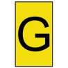 HellermannTyton Ovalgrip Slide-On Cable Marker Black Legend G for 2.5 mm to 6 mm Cable Diameter, Yellow Marker 901-10189
