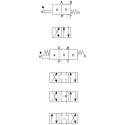 Bosch Rexroth Directional Control Valve 3 Positions Mechanical Manual Operation 4 Ports Nitrile Rubber R900467936