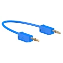 Staubli Connector Test Lead 10A, 30 V AC, 60 V DC, Blue, 500 mm Lead Length 28.0039-050-23