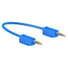 Staubli Connector Test Lead 10A, 30 V AC, 60 V DC, Blue, 500 mm Lead Length 28.0039-050-23