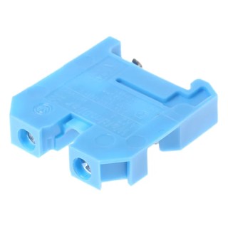 Weidmüller AKZ Series DIN Rail Terminal Blue, 0.22 mm² to 4 mm² Wire Size, 1-Level, Screw Termination, 400V 41A 0294380000