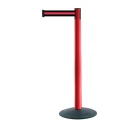 Tensator Plastic Safety Barrier, 2.3 m Tape Length, 50 mm Tape Width, Black and Red, United Kingdom 875T-21-S2