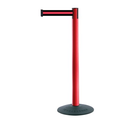Tensator Plastic Safety Barrier, 2.3 m Tape Length, 50 mm Tape Width, Black and Red, United Kingdom 875T-21-S2