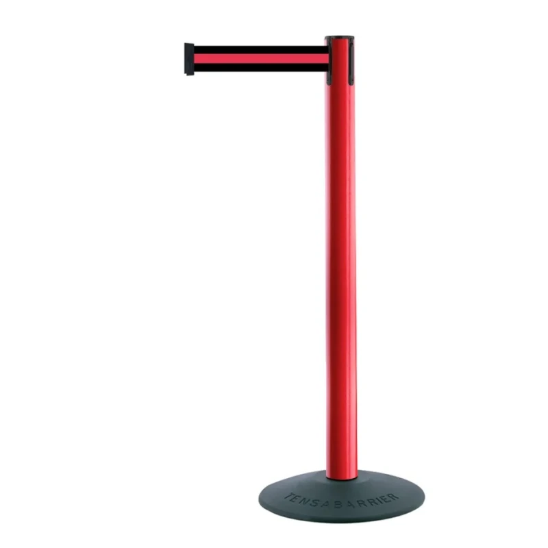 Tensator Plastic Safety Barrier, 2.3 m Tape Length, 50 mm Tape Width, Black and Red, United Kingdom 875T-21-S2