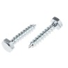 RS PRO Hex Coach Screw Steel Bright Zinc M12 x 30 mm Thread Length 12 mm 824-856