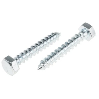 RS PRO Hex Coach Screw Steel Bright Zinc M12 x 120 mm x 12 mm 824-963