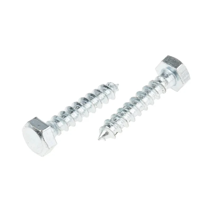 RS PRO Hex Coach Screw Steel Bright Zinc M12 x 120 mm 824-941
