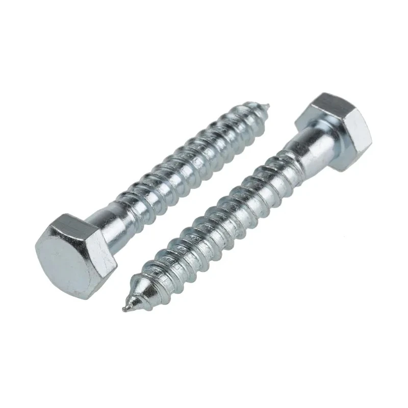 RS PRO Hex Coach Screw Steel Bright Zinc M12 x 120 mm x 12 mm 825-168