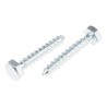 RS PRO Hex Coach Screw Steel Bright Zinc M12 x 60 mm Thread 12 mm DIN 571 825-051