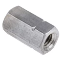 RS PRO 18 mm Plain Stainless Steel Coupling Nut M6 825-269