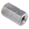 RS PRO 18 mm Plain Stainless Steel Coupling Nut M6 825-269