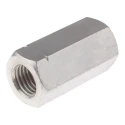 RS PRO 48 mm Plain Stainless Steel Coupling Nut M16 825-304