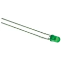 Broadcom 2.1 V Emerald Green LED 3 mm (T-1) Through Hole HLMP-K600