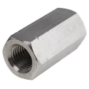 RS PRO 60 mm Plain Stainless Steel Coupling Nut M20 825-310