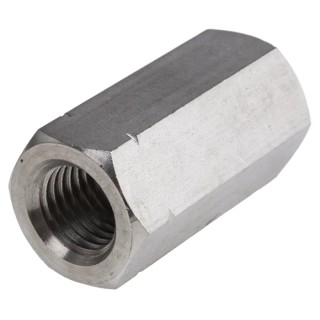 RS PRO 60 mm Plain Stainless Steel Coupling Nut M20 825-310