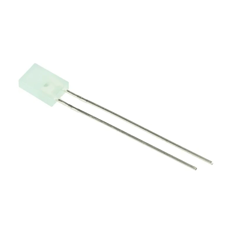 Broadcom 2.2 V Green LED Rectangular Through Hole HLMP-S501
