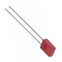 Broadcom Red Rectangular Through Hole LED 1.9 V 25mA 110° Viewing Angle HLMP-S201