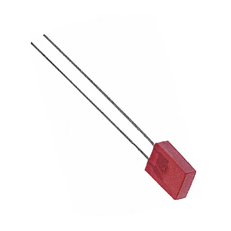Broadcom Red Rectangular Through Hole LED 1.9 V 25mA 110° Viewing Angle HLMP-S201