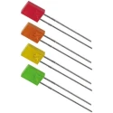 Broadcom Red Rectangular Through Hole LED 1.9 V 25mA 110° Viewing Angle HLMP-S201