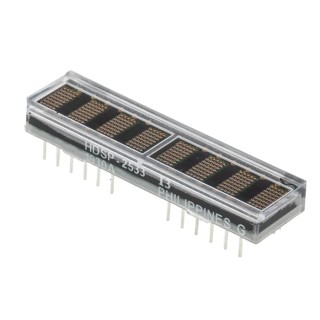 Broadcom 8 Dot Matrix LED Display 8 Characters Green Orange Yellow Red 7.5mcd 4.6mm HDSP-2533