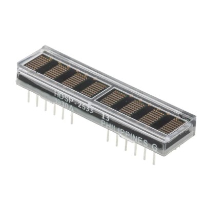 Broadcom 8 Dot Matrix LED Display 8 Characters Green Orange Yellow Red 7.5mcd 4.6mm HDSP-2533