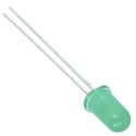 Broadcom 2.1 V Green LED 5 mm (T-1 3/4) Through Hole HLMP-3507