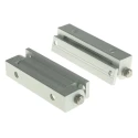 Steinbach & Vollman Anodised Aluminium Pin Barrel Hinge with Fixed Pin, Screw Fixing, 70mm x 19mm x 16mm 825-865