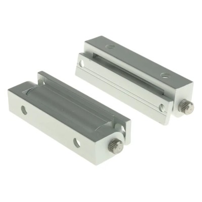 Steinbach & Vollman Anodised Aluminium Pin Barrel Hinge with Fixed Pin, Screw Fixing, 70mm x 19mm x 16mm 825-865