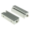 Steinbach & Vollman Anodised Aluminium Pin Barrel Hinge with Fixed Pin, Screw Fixing, 70mm x 19mm x 16mm 825-865
